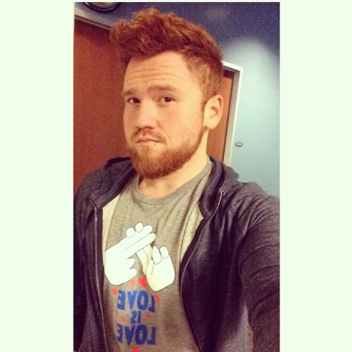 thegingerium:  My im at work on a Sunday morning way too Fuckn early, face. #selfie #me #ginger #gaybear #gaycub