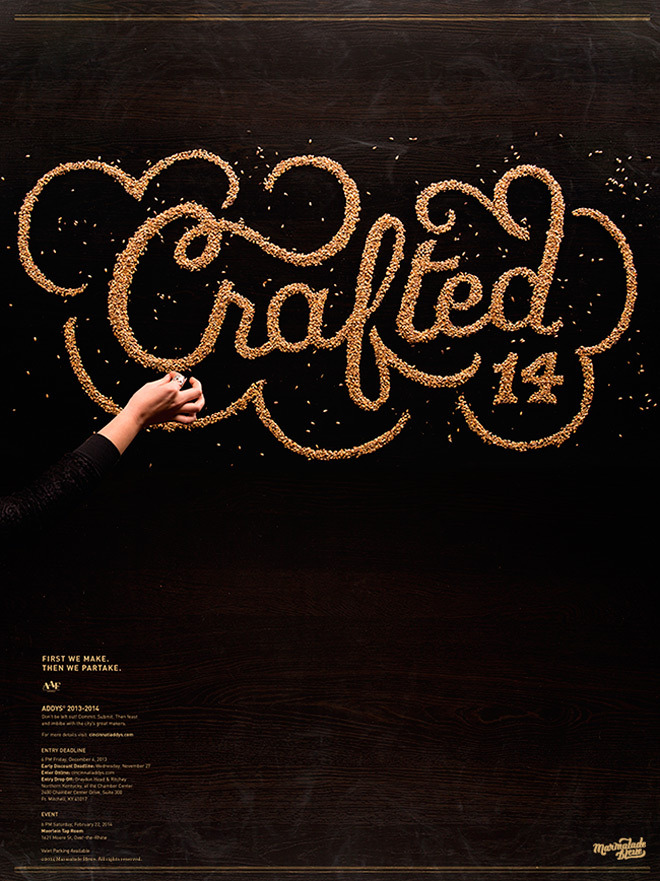 graphicdesignblg:  Compilation: Cool Lettering Made With Food Check all the artists