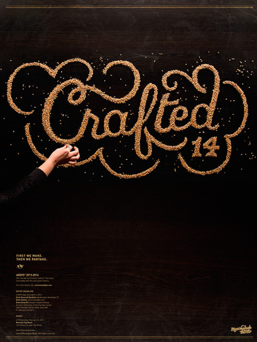 graphicdesignblg: Compilation: Cool Lettering Made With Food Check all the artists here: youand