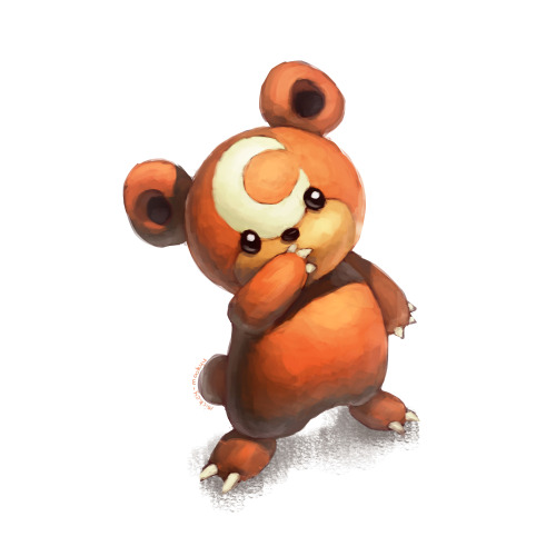 mickey-mookyu:  I love teddiursa sooooo much <3.   I draw pokemon daily. More pokedoodles here.    