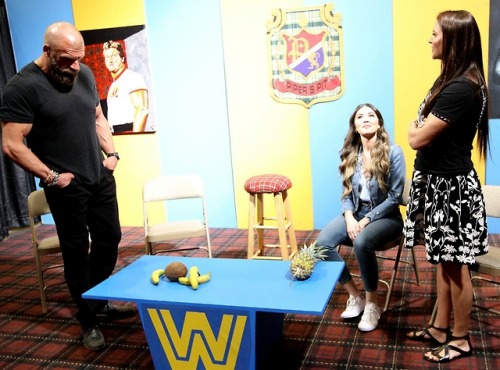 Triple H & Stephanie McMahon tour WrestleMania Axxess: photos