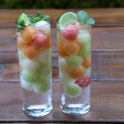 confectionerybliss:  Melon Ball Ice Cubes | Laylita 