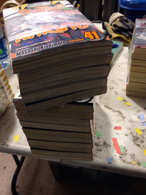 bluestarsaber:  nishi06:  So someone donated all of these today at work. I think someone was very mad about how the manga ended. I would have gladly taken these off your hands sir or madam!!!  I don’t even know what to do with mine……. 