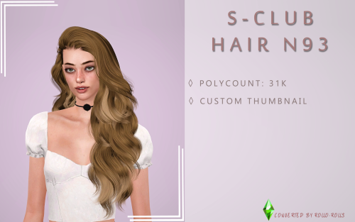 rollo-rolls: DOWNLOAD HAIR N89  | HAIR N93MIRROR N89  |  N93Originals: x xCredits: @sclub-privee tha