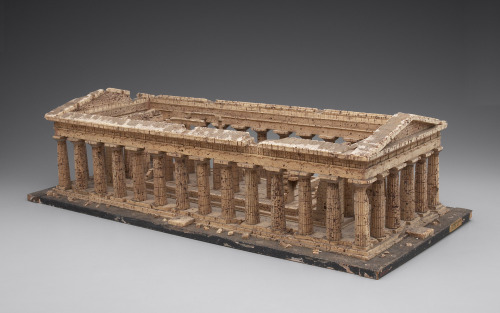 acrosscenturiesandgenerations:▪Model of Greek temple at Paestum.Date: before 1835Medium: Cork and wo