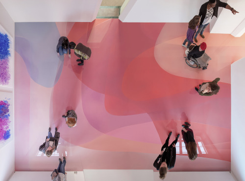 wetheurban:1,400 Square Feet of Pastel Candy-Colored Resin Flood the Floors Inside German MuseumTalk