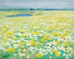 stopthatplz:  Paulus Philippus Rink - SummerA field of flowers paint by the Dutch artist Paulus Philippus (Paul) Rink (1861-1903) 