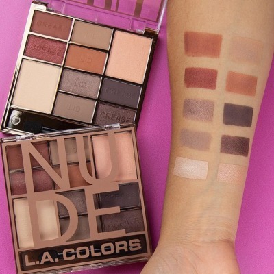 La Colors - Color Block Eyeshadow in “Nude and Cool”Available in store Only