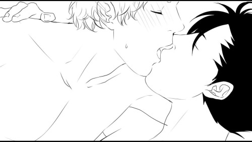 captainsback:  クロ月キスログ2 by zoe ※Permission to upload was given by the artist. Redistribution to other sites and editing without permission is not allowed 