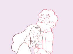 sketchedatrocities:  Lotta awkward sexual tension happened this Stevenbomb. Phew, just in time to be relevant before the hiatus ends!   ok but honestly I get sort of the same kind of reaction when I see peri~ &lt;3