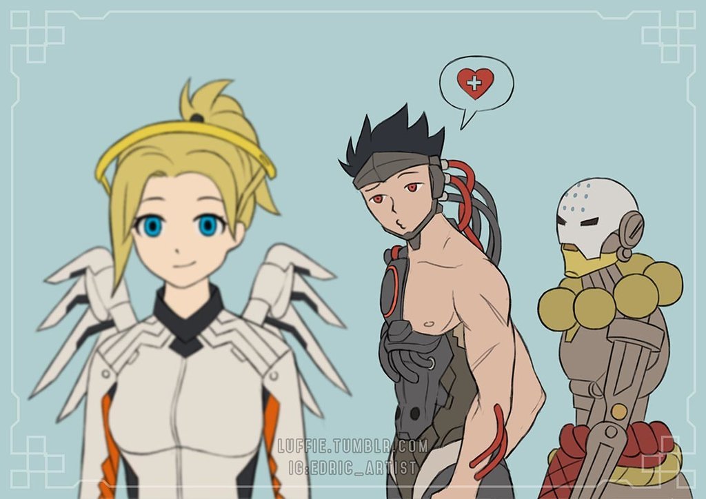 luffie: Genji wants healing by luffie  Who doesn’t want to get healed by a hot