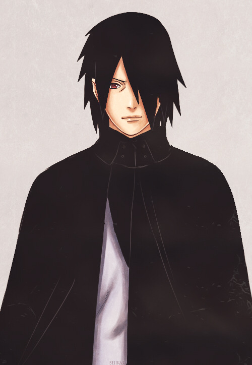 seiikas:Sasuke Uchiha from the new Art Book (◕◡◕✿)