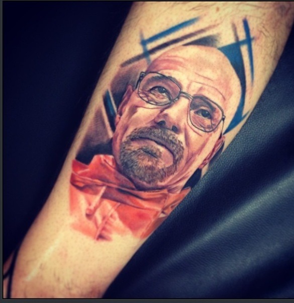 Tattooed Bryan Cranston  Celebrity tattoos Breaking bad Bryan cranston