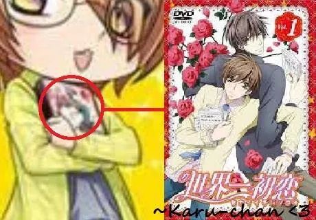 fencer-x:  myageagain:  Piccola apparizione di un manga di Sekaiichi Hatsukoi in