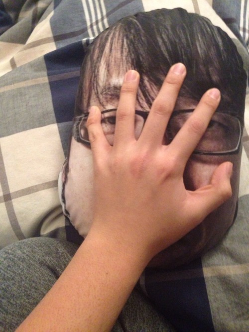 hideous-kojimmies - i was gifted a kojima head cushion and i’m...