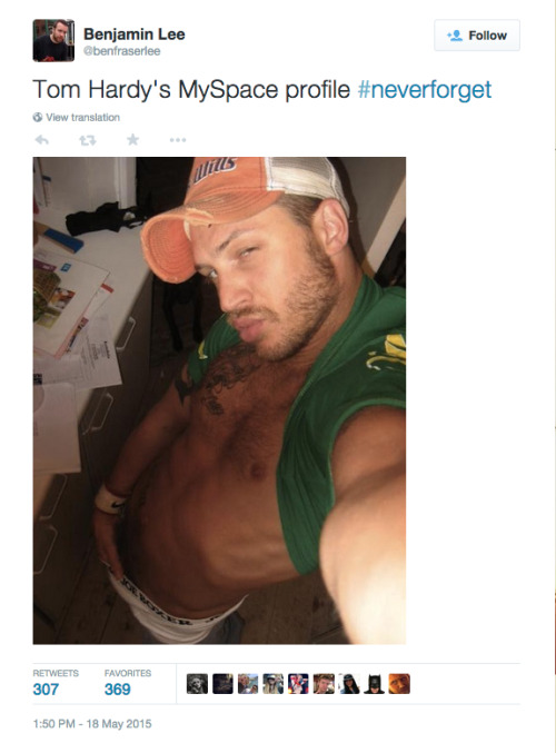 thegoodvibegoddess:buzzfeeduk:Tom Hardy on MySpace, never forget. chastityandperversity