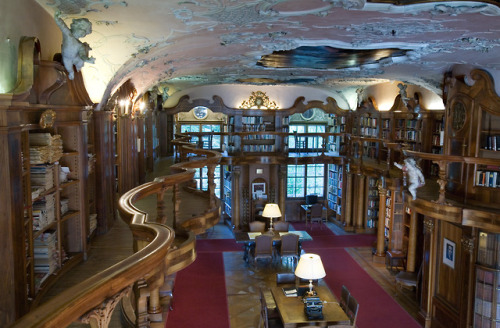  Max Reinhardt Library in Schloss Leopoldskron, Salzburg, Austria 