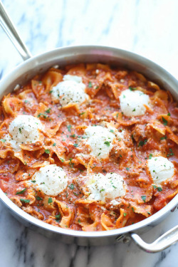 verticalfood:  Easy One Pot Lasagna 