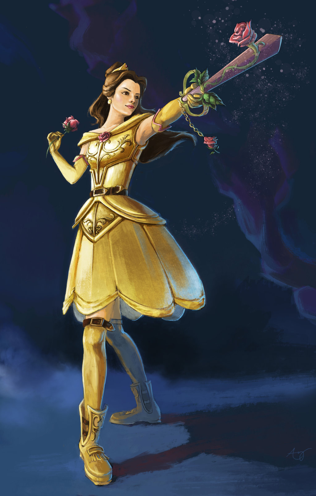 fake-magical-girl:  Divine Rose by furafura KH3 Headcanon: Kairi’s mission is to