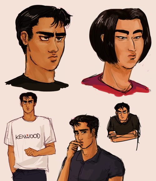 here’s a bunch of those initial d sketches!!