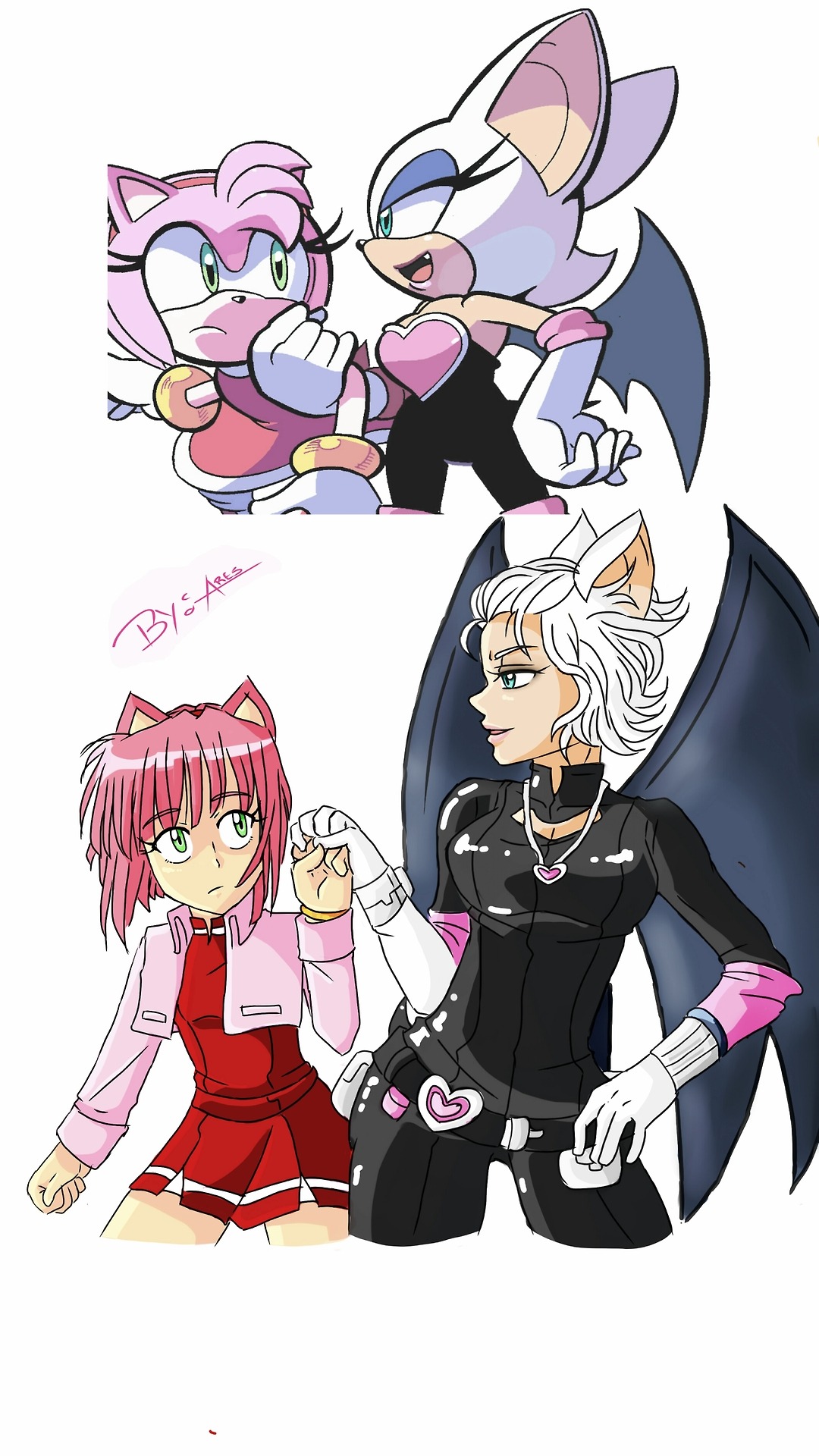 Amy rose and rouge the bat in sonic universe no.87... - ~ARES~