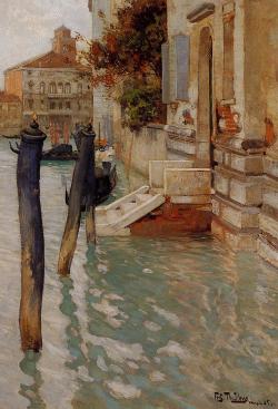 fleurdulys:  On the Grand Canal, Venice - Frits Thaulow 1885 