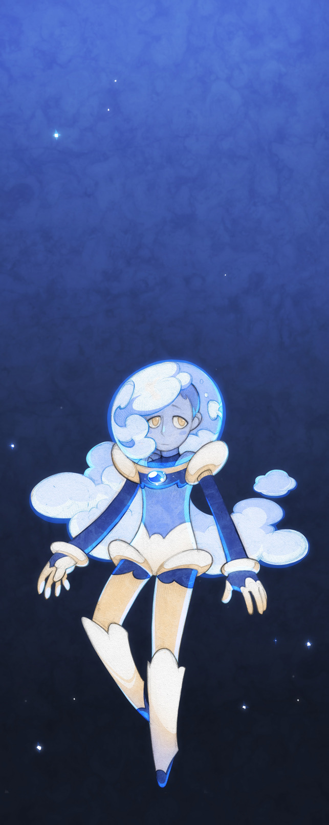 Allie: do art, Did a do For gemsona week! My worry rock is...