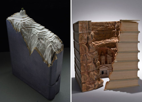 sixpenceee:Compilation of Book Sculptures(Source)