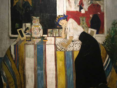 terminusantequem:Mario Cavaglieri (Italian, 1887-1969), Giulietta appoggiata al tavolo, 1922. Oil on