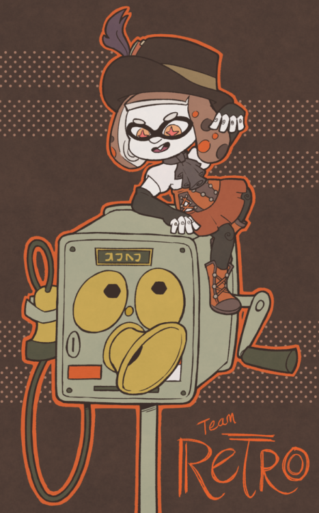 Really diggin’ the theme of the upcoming Splatfest and just wanted to draw some steampunk Pearlie to