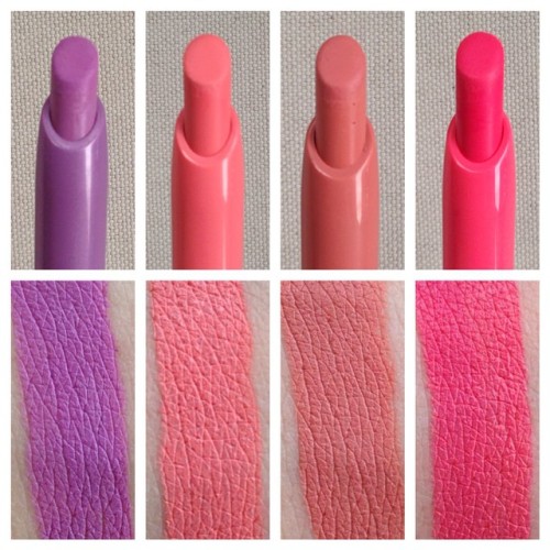 loveheatherette:Swatch Saturday: Colour Pop Lippie Stix in Brills, Cake, Button and Rocket (All sati