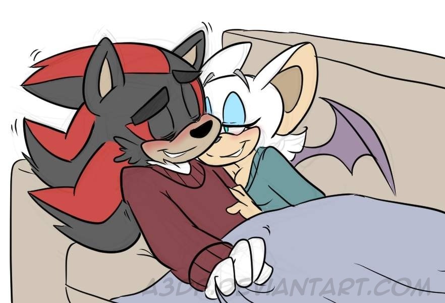 a3dp:  S: “R-Rouge…” R: *giggle* You’re so cute when you blush, hon. S: