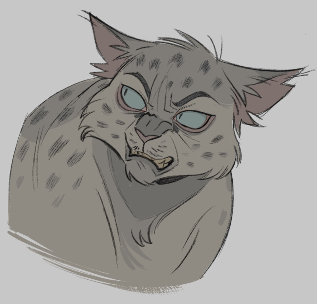 Ashfur from Warrior Cats, fanart, trending on, Stable Diffusion