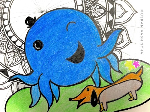 Just A Glimpse Of What I Am Making Next...🐕🐙