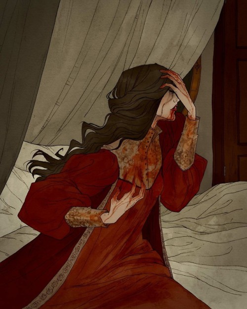 ex0skeletal:Dracula Illustrations by Abigail LarsonTumblr // Society6 // Instagram 