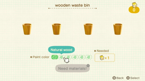 Item: wooden waste bin# of customizations: 6Customization names: light wood, natural wood, cherry wo