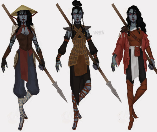 vampyrelle: Outfits &amp; armors for my Nerevarine Velnya! Also gave her some more tattoos (Hi-R