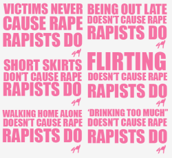  Rapists cause rape. 
