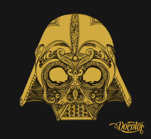 DARTH VADER SHUGAR SKULL T-SHIRT by Carlos Zavala el Docotor