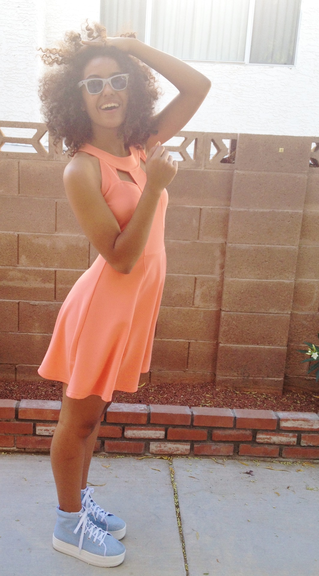 blackfashion:  Dress and shoes from Charlotte Russe, Ray Bans were a gift. Devin,