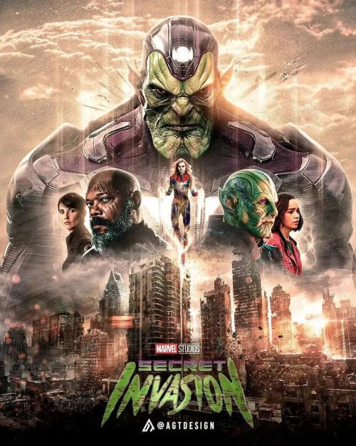 Mientras llega el material promocional real de Secret Invasion, menudo póster fanmade de @agt