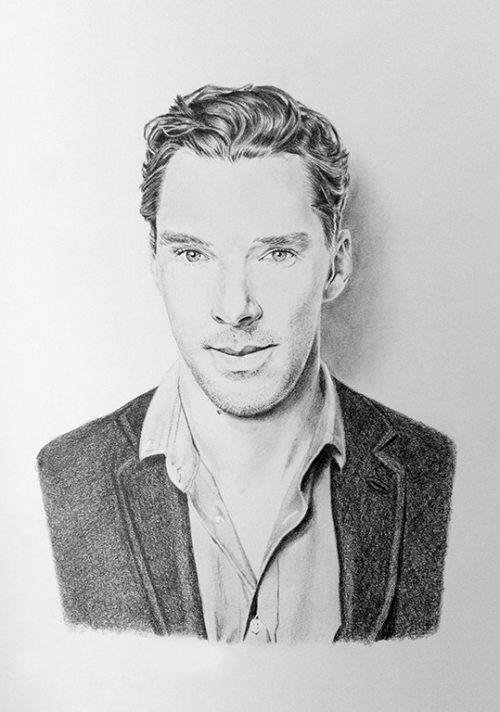 joanatristaoart: Benedict CumberbatchPencil Drawing, 2017 - by Joana Tristão Fields of Gold, 