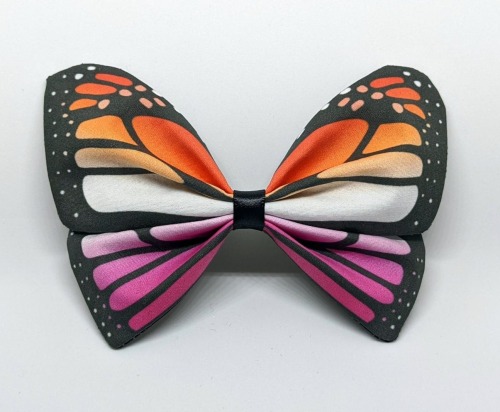 sosuperawesome:Pride Butterfly BarrettesTerrafaye Seemings on Etsy Ok I have a bow addiction. Like 