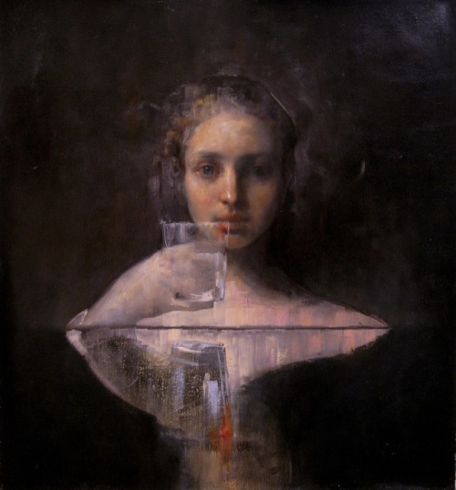 Maria Kreyn — Event Horizon, 2010.  Painting: oil on canvas, 24 x 24 in.. Private collect