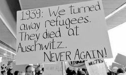 wesleygasm:  Thousands got out today in airports to protest against Trump’s Muslim Ban singing “This Land is Your Land.” and a Federal judge has been able to block the Muslim Ban but it’s only a temporary fix so pls if you’re american Call