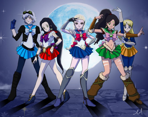 iambivalenc3:  League of Sailor Moon mercury : ezreal mars: soraka moon : diana jupiter : nidelee venus : lux! Sailor Moon by ~lelode 