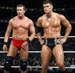 fishbulbsuplex:  Ted DiBiase and Cody Rhodes