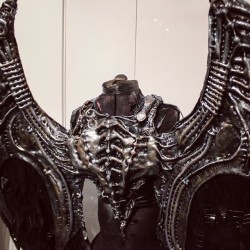 toxicvisionclothing:  Details. Leviathan wings that I hand-sculpted and crafted from scratch.. #toxicvision #handcrafted #liveforart #messenoire #behemoth