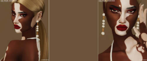 candysims4:JAM PEARL EARRINGS Classy and beautiful, these fully made by me earrings are a perfect ac