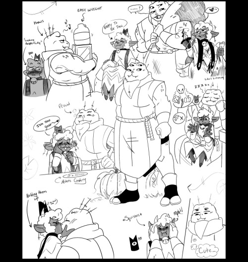 Ok So Like, 3/4 Bishop X Lamb MASS Doodle Pages, Had Done Traditionally On Paper, And Spent The Rest